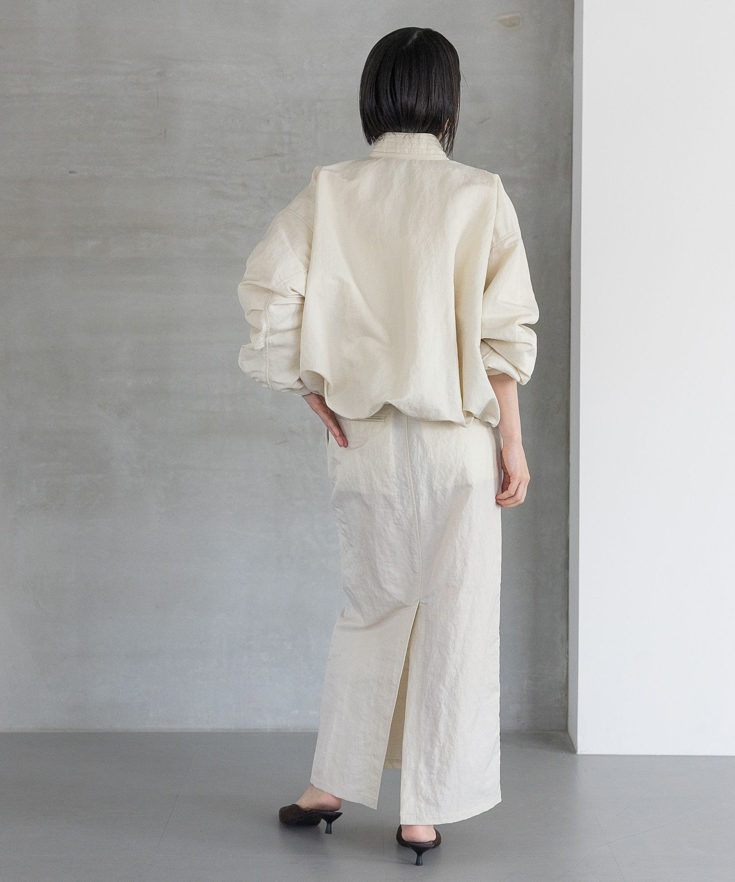 A part by 「【OUTLET】ナイロンタイトスカート」|スカート|