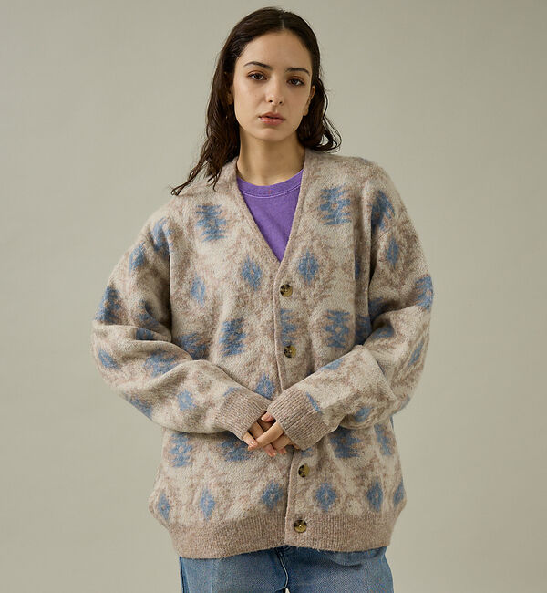 ABAHOUSE「【PENDLETON / ペンドルトン】Shaggy Cardigan / シャ」|カーディガン|ベージュ