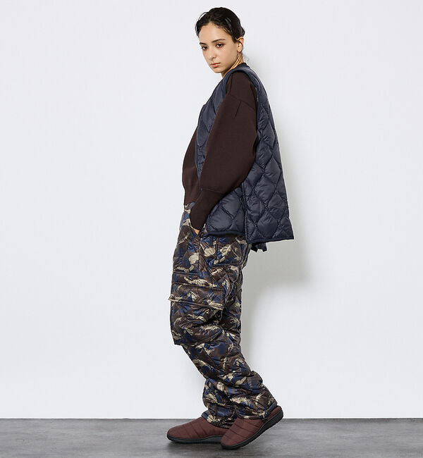 ABAHOUSE「【TAION/タイオン】26A/W新色追加！ミリタリー VネックWジップ ダウン」|ダウンベスト・ベスト|