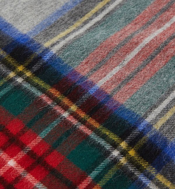 ABAHOUSE「【TWEEDMILL / ツイードミル】大判チェック柄ストール / チェックスト」|マフラー|