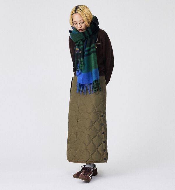 ABAHOUSE「【TWEEDMILL / ツイードミル】大判チェック柄ストール / チェックスト」|マフラー|
