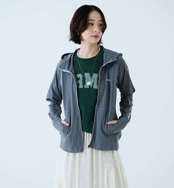 Rouge vif「【NANGA / ナンガ】Air Flex RASH GUARD ZIP PK」|パーカー|