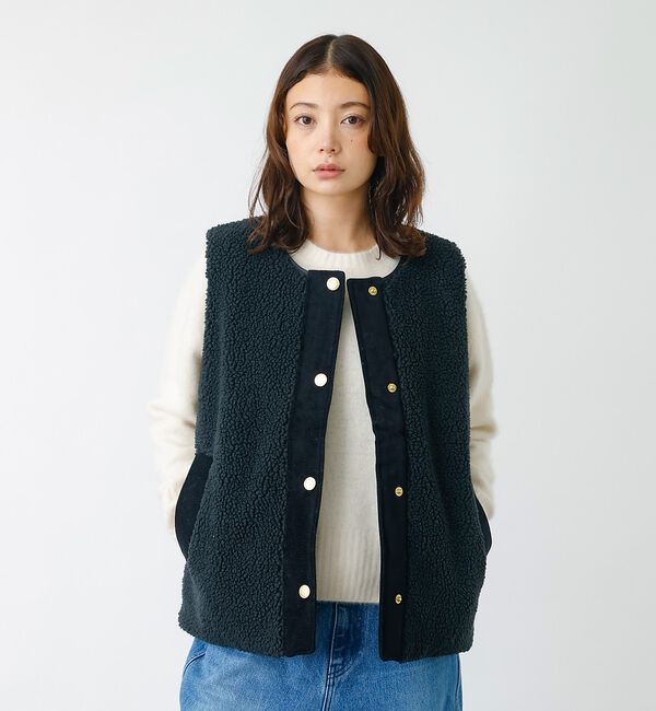 Rouge vif「【BARBOUR/バブアー】DULSIE LINER / ボアベスト / 秋アウ」|ベスト・ジレ|