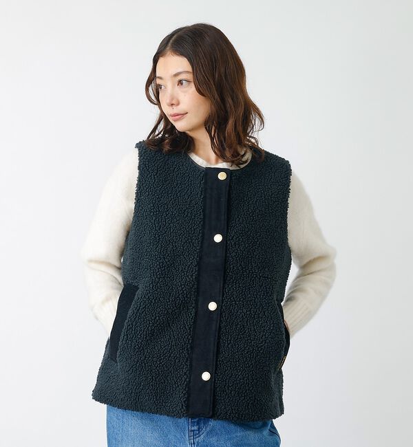 Rouge vif「【BARBOUR/バブアー】DULSIE LINER / ボアベスト / 秋アウ」|ベスト・ジレ|
