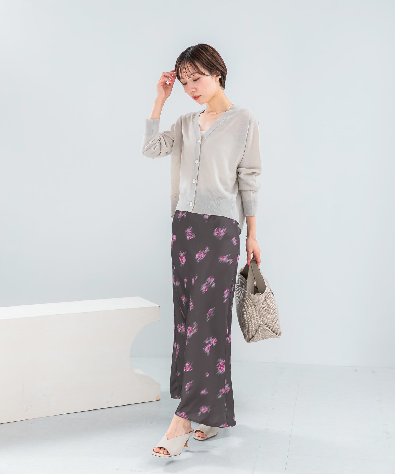URBAN RESEARCH ROSSO「リネン混セミシアーカーディガン」|カーディガン|