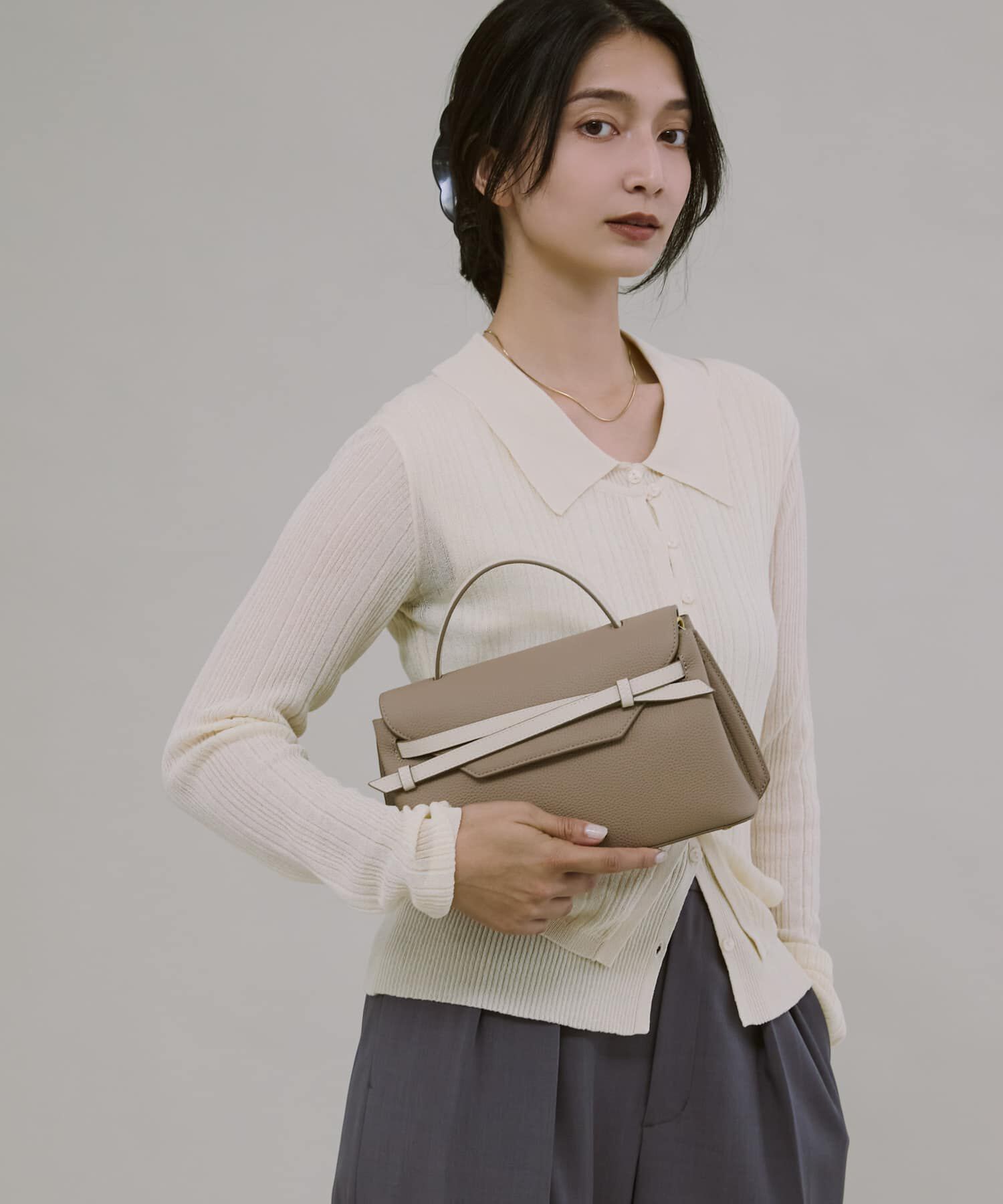 RODE SKO「『一部別注カラー』tov　MIMI M」|ハンドバッグ|グレー系その他