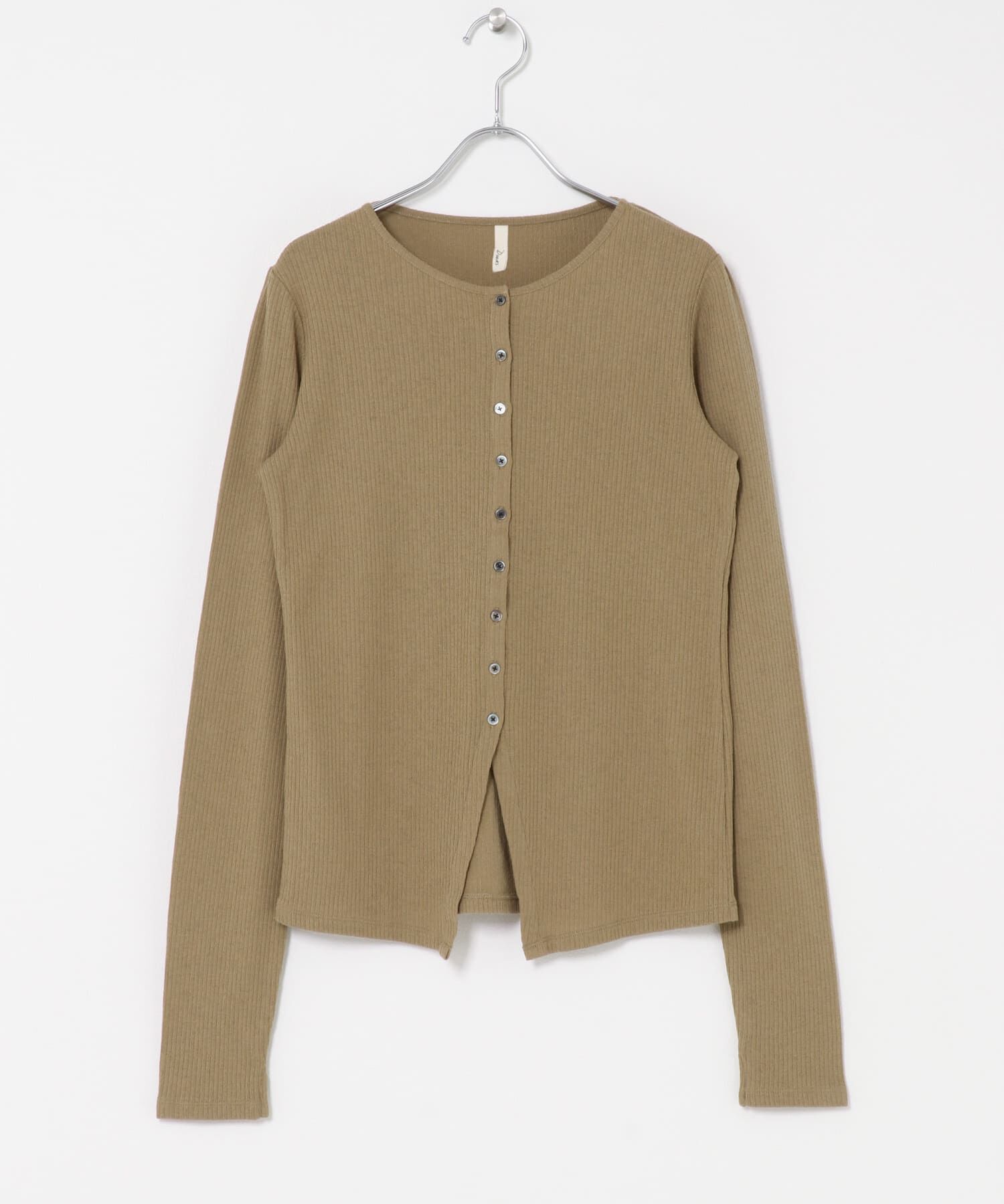 URBAN RESEARCH DOORS「Vintage Rib Button Cardigan」|カーディガン|