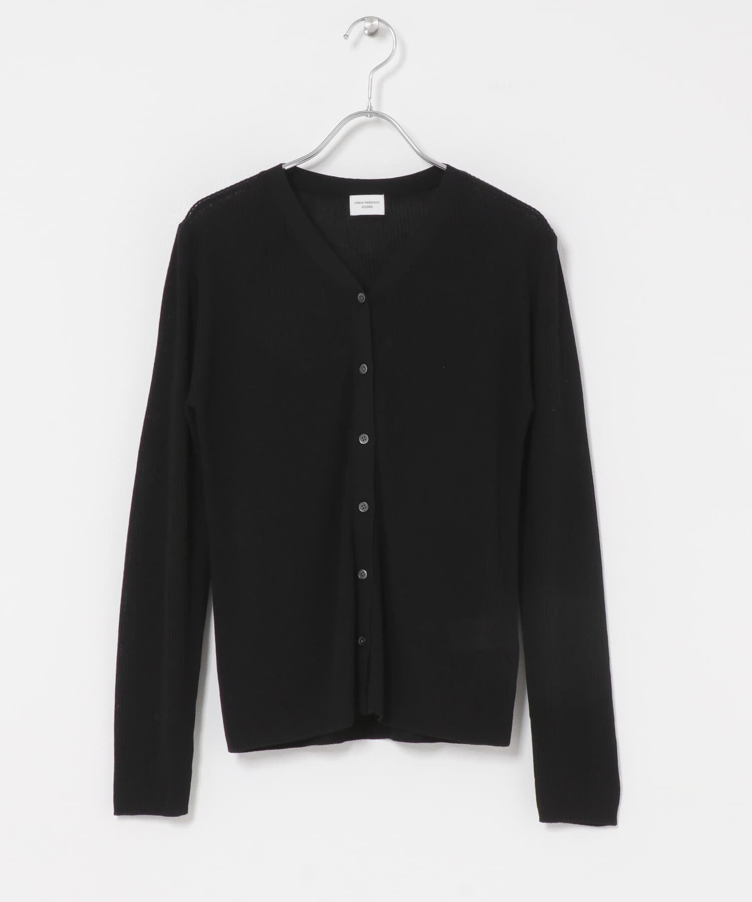 URBAN RESEARCH DOORS「『WEB限定』Vネックリブカーディガン 26AW」|カーディガン|