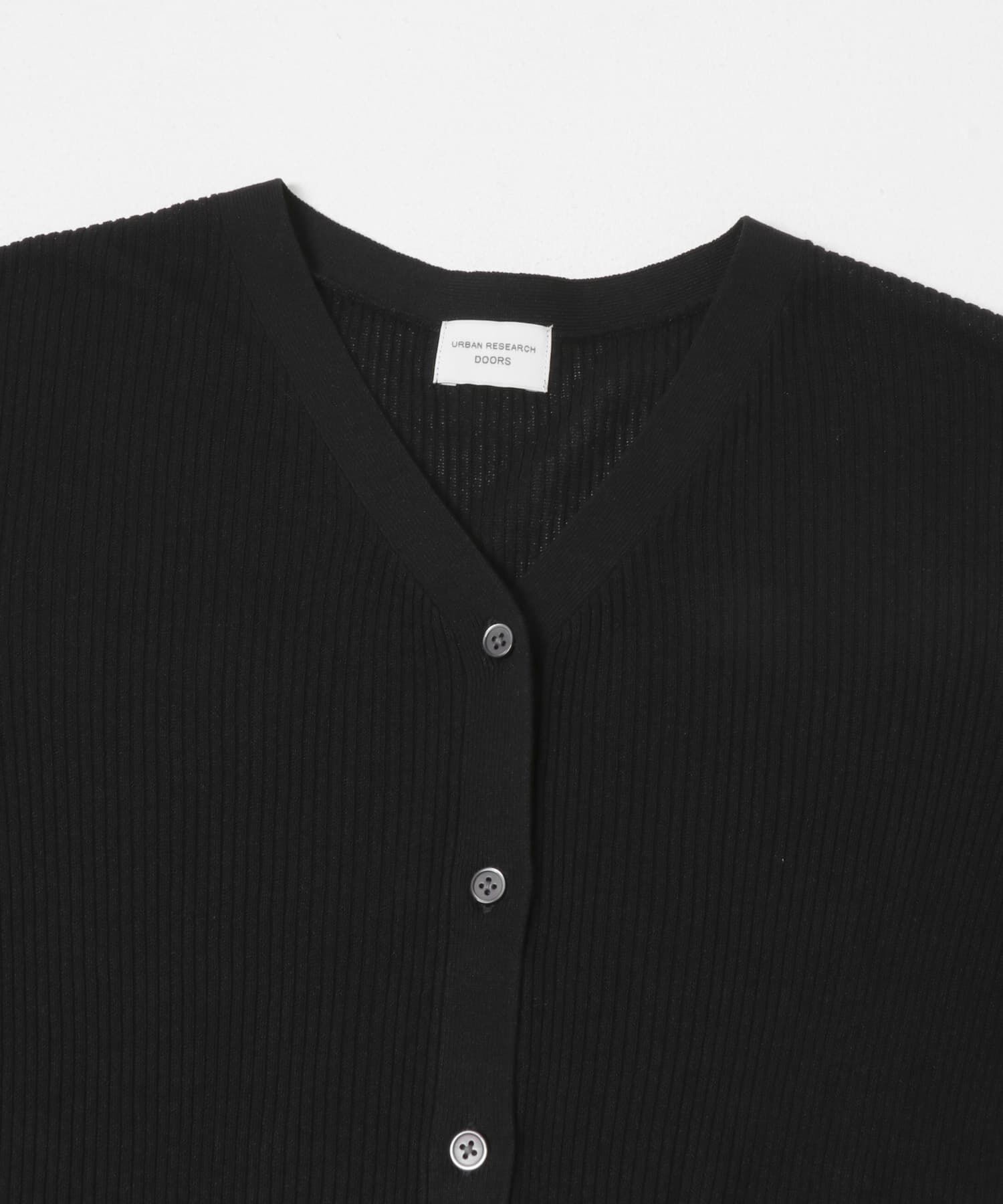 URBAN RESEARCH DOORS「『WEB限定』Vネックリブカーディガン 26AW」|カーディガン|