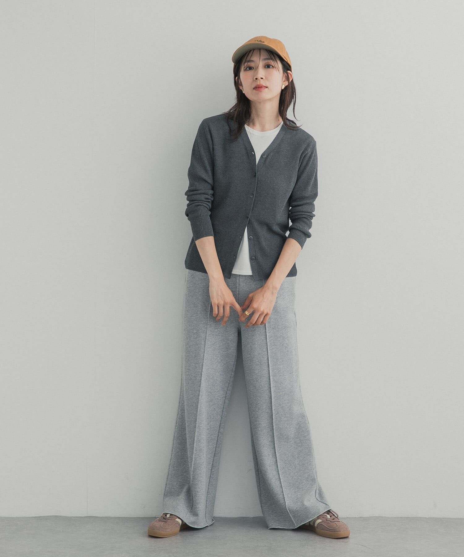 URBAN RESEARCH DOORS「『WEB限定』Vネックリブカーディガン 26AW」|カーディガン|