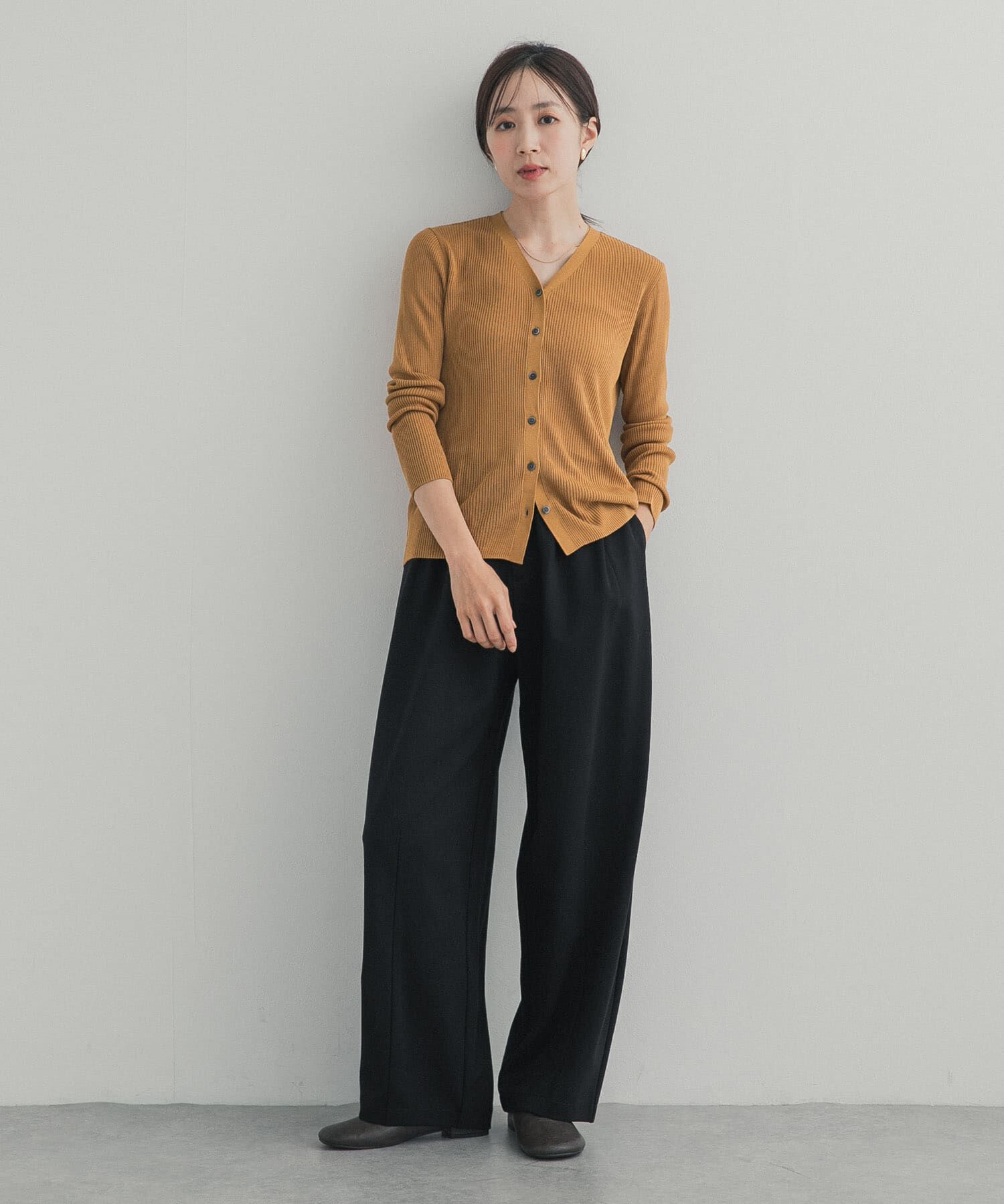 URBAN RESEARCH DOORS「『WEB限定』Vネックリブカーディガン 26AW」|カーディガン|