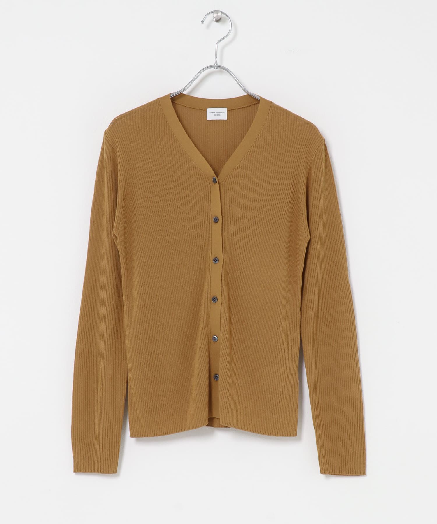 URBAN RESEARCH DOORS「『WEB限定』Vネックリブカーディガン 26AW」|カーディガン|