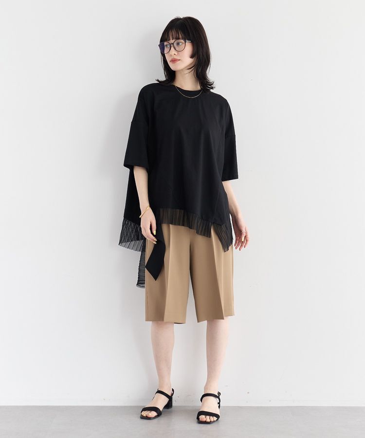 YECCA VECCA「【尾崎紗代子さん着用】タックハーフパンツ」|その他|