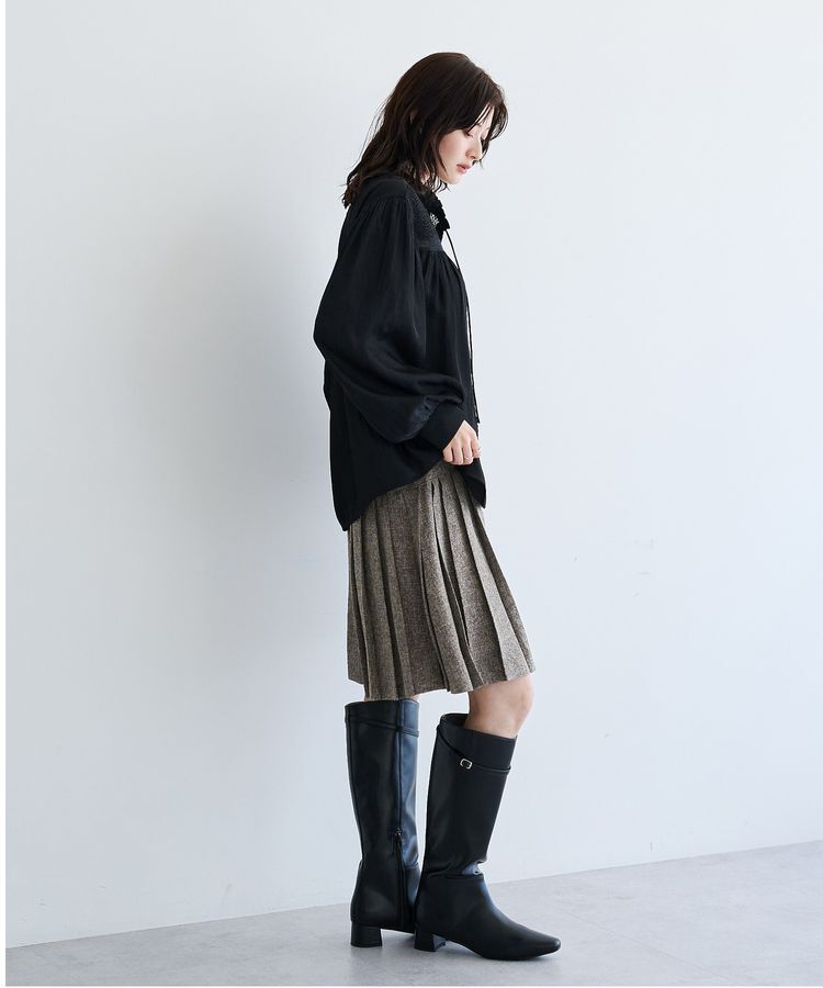 YECCA VECCA「プリーツMIXキュロットパンツ」|その他|