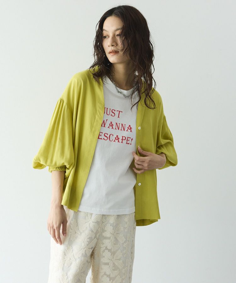 GARAGE OF GOOD CLOTHING「バルーンスリーブブラウス」|シャツ・ブラウス|Yellow
