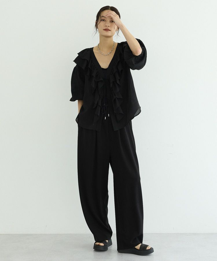 GARAGE OF GOOD CLOTHING「ボリュームラッフルカラーブラウス」|シャツ・ブラウス|