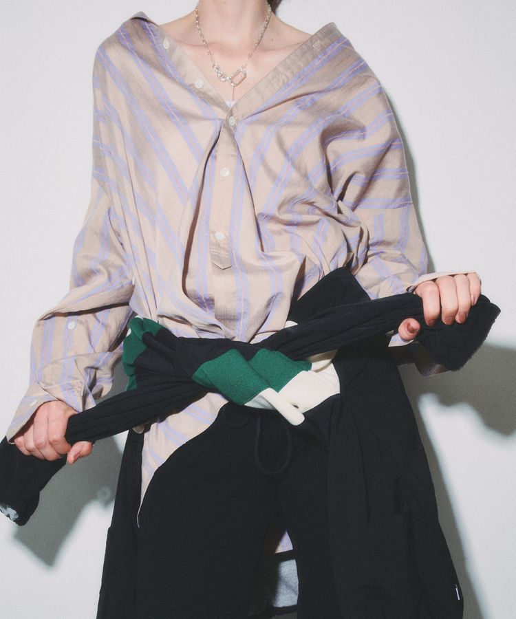 GARAGE OF GOOD CLOTHING「ファンシーストライプブロードシャツ」|シャツ・ブラウス|