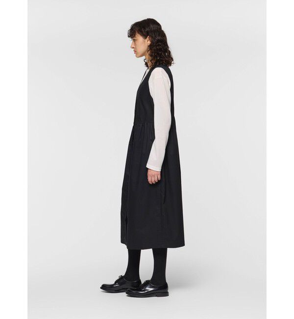 mizuiro ind「mizuiro ind Ｖネックウエストギャザージレワンピース」|ワンピース|