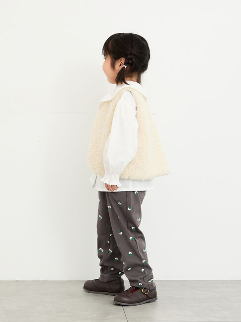 Samansa Mos2 Lagom「花刺繍カットツイルパンツ」|その他|
