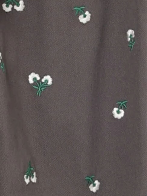 Samansa Mos2 Lagom「花刺繍カットツイルパンツ」|その他|