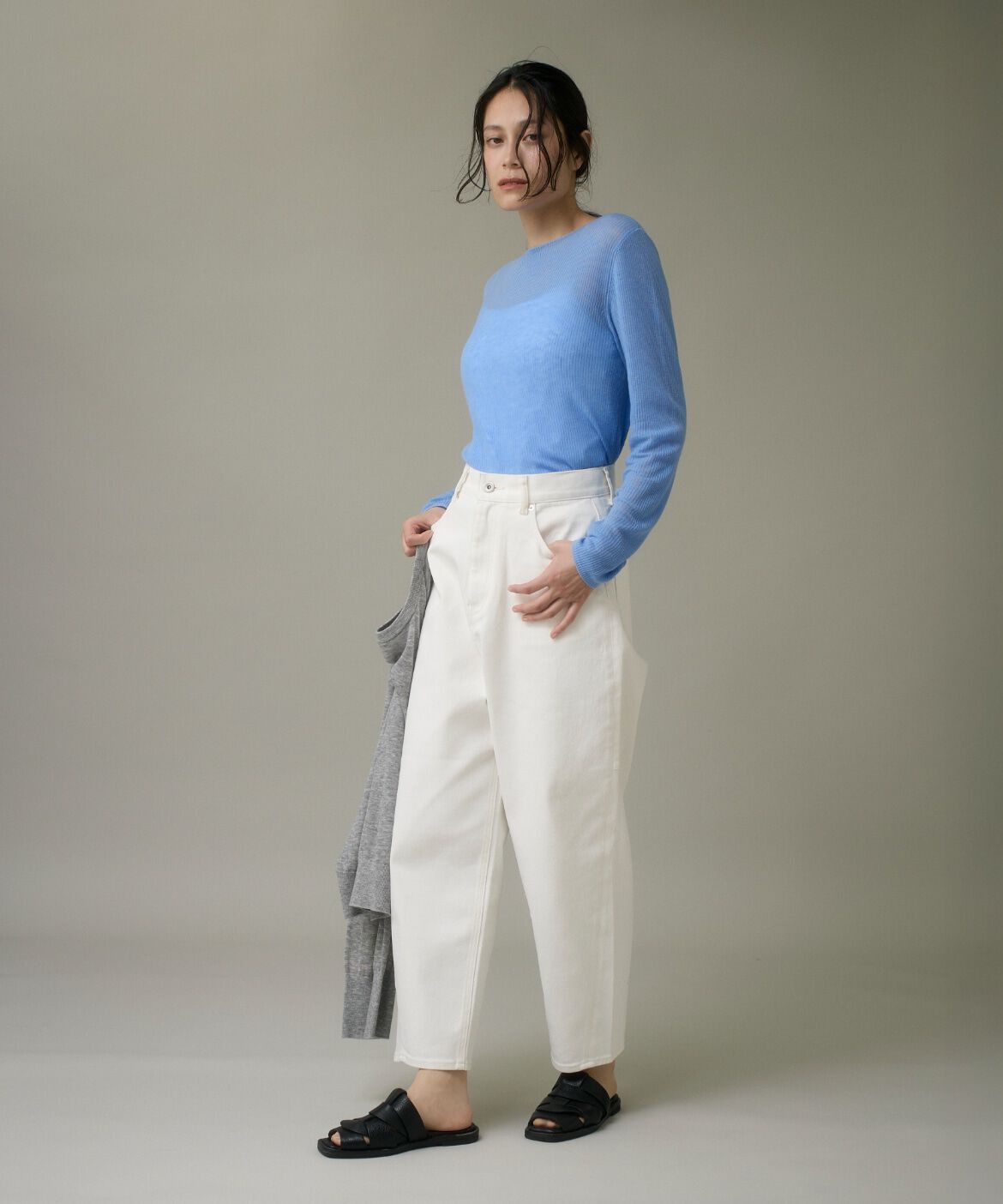 DAY by DAY it&rsquo;s international「ホワイトデニムバレルレッグパンツ」|その他|
