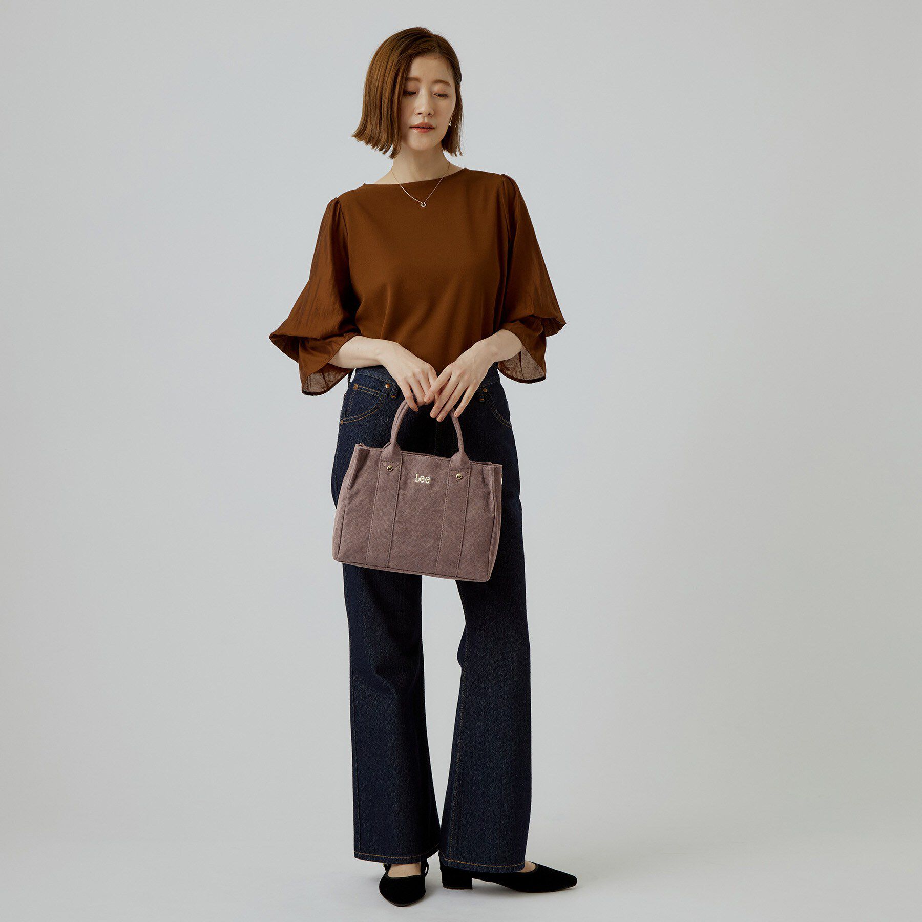 grove「【Lee別注】コーディロイ2wayトート」|トートバッグ|