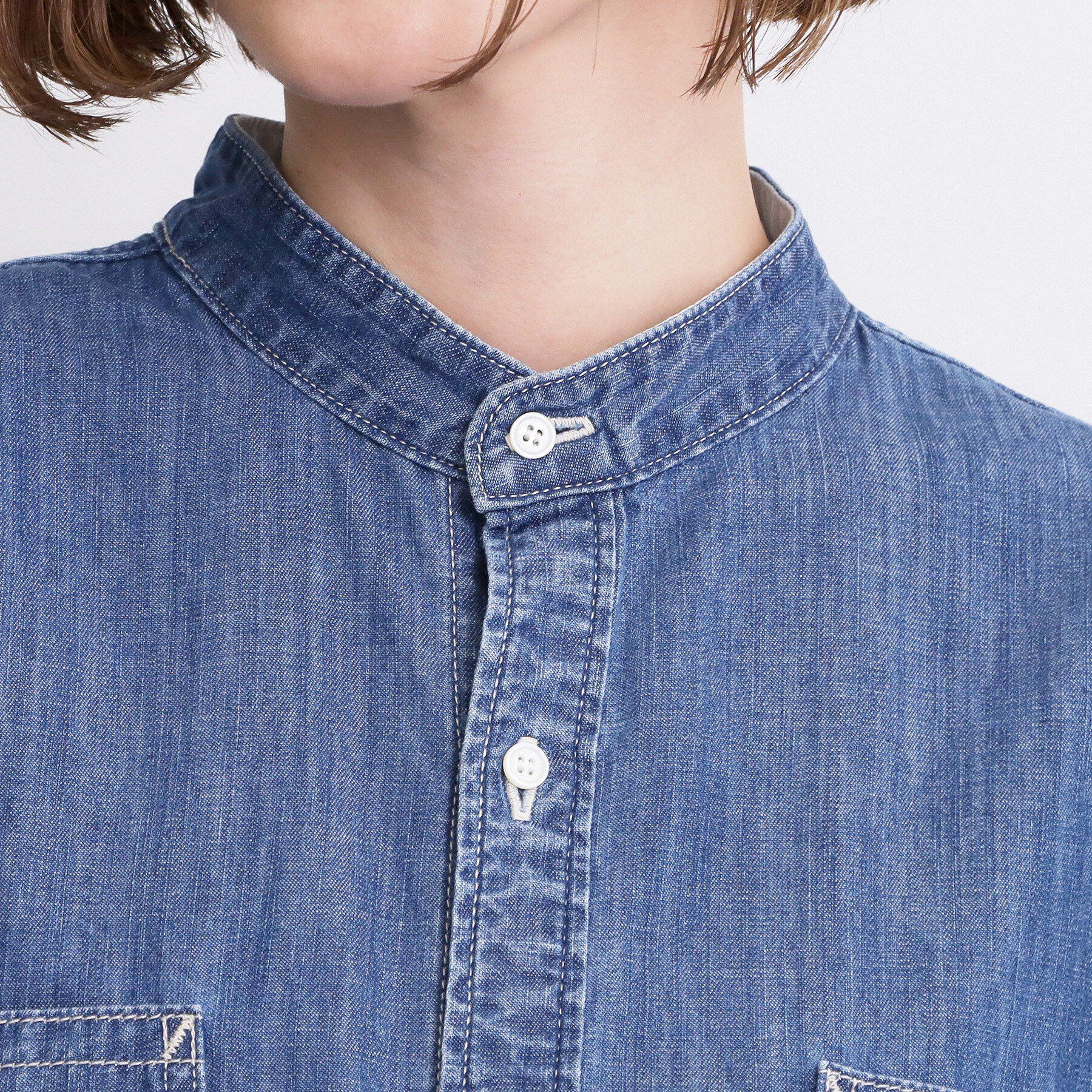 grove「【Lee&times;grove別注】DENIM BOWTIE SHIRTS」|シャツ・ブラウス|