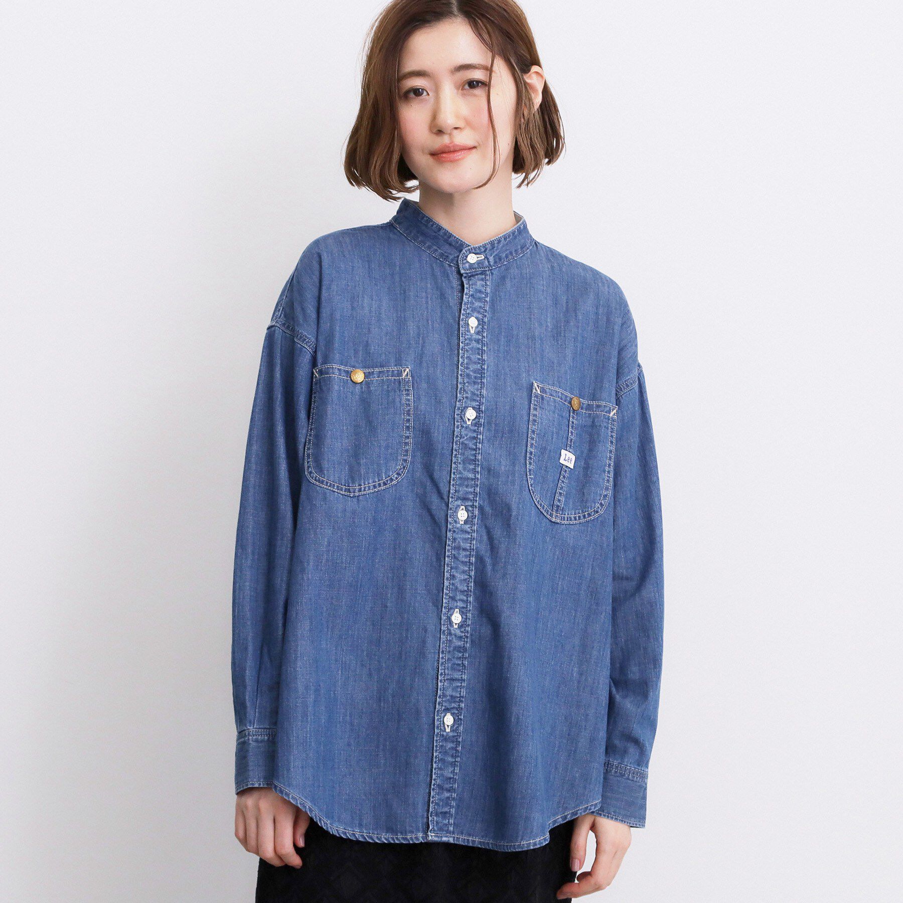 grove「【Lee&times;grove別注】DENIM BOWTIE SHIRTS」|シャツ・ブラウス|
