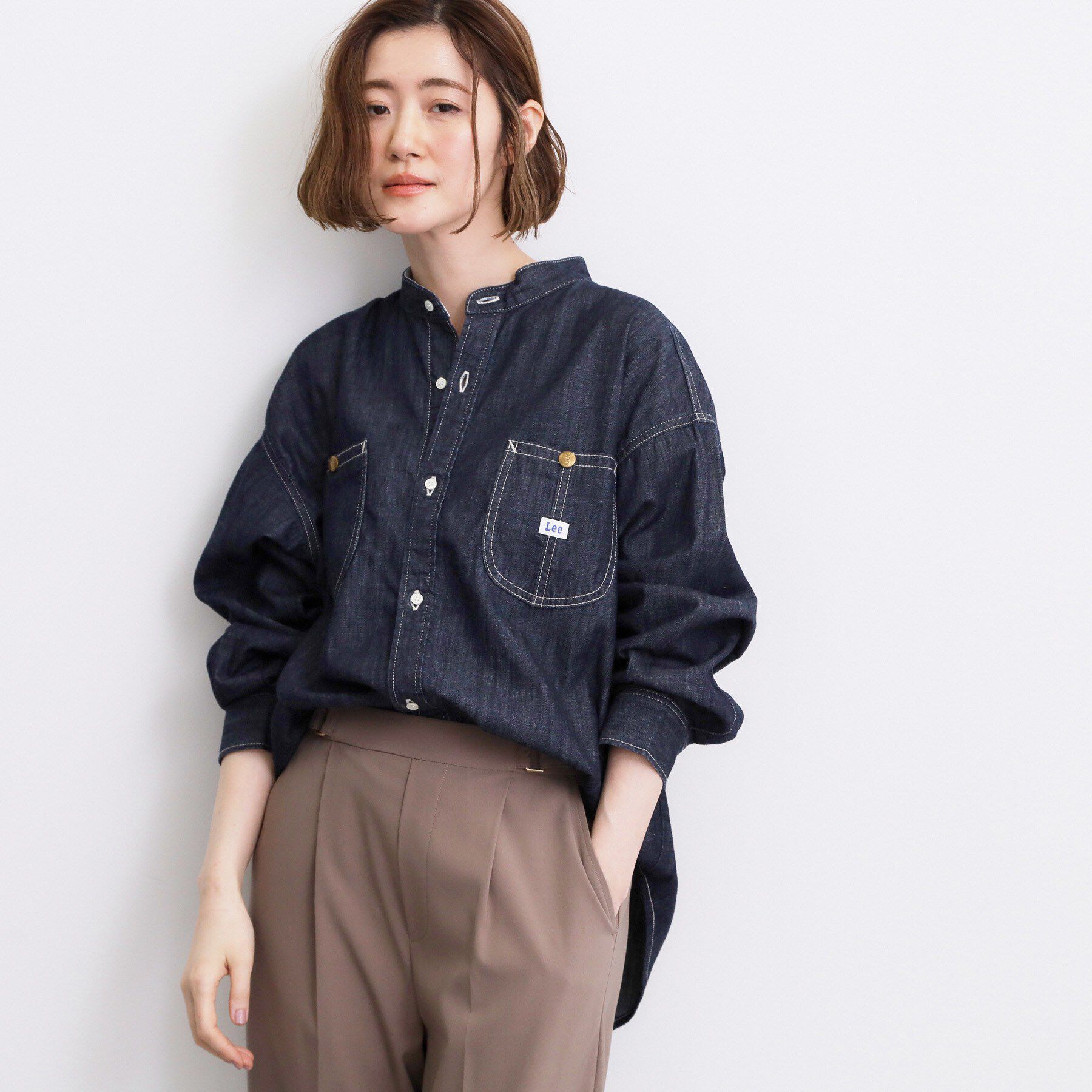 grove「【Lee&times;grove別注】DENIM BOWTIE SHIRTS」|シャツ・ブラウス|