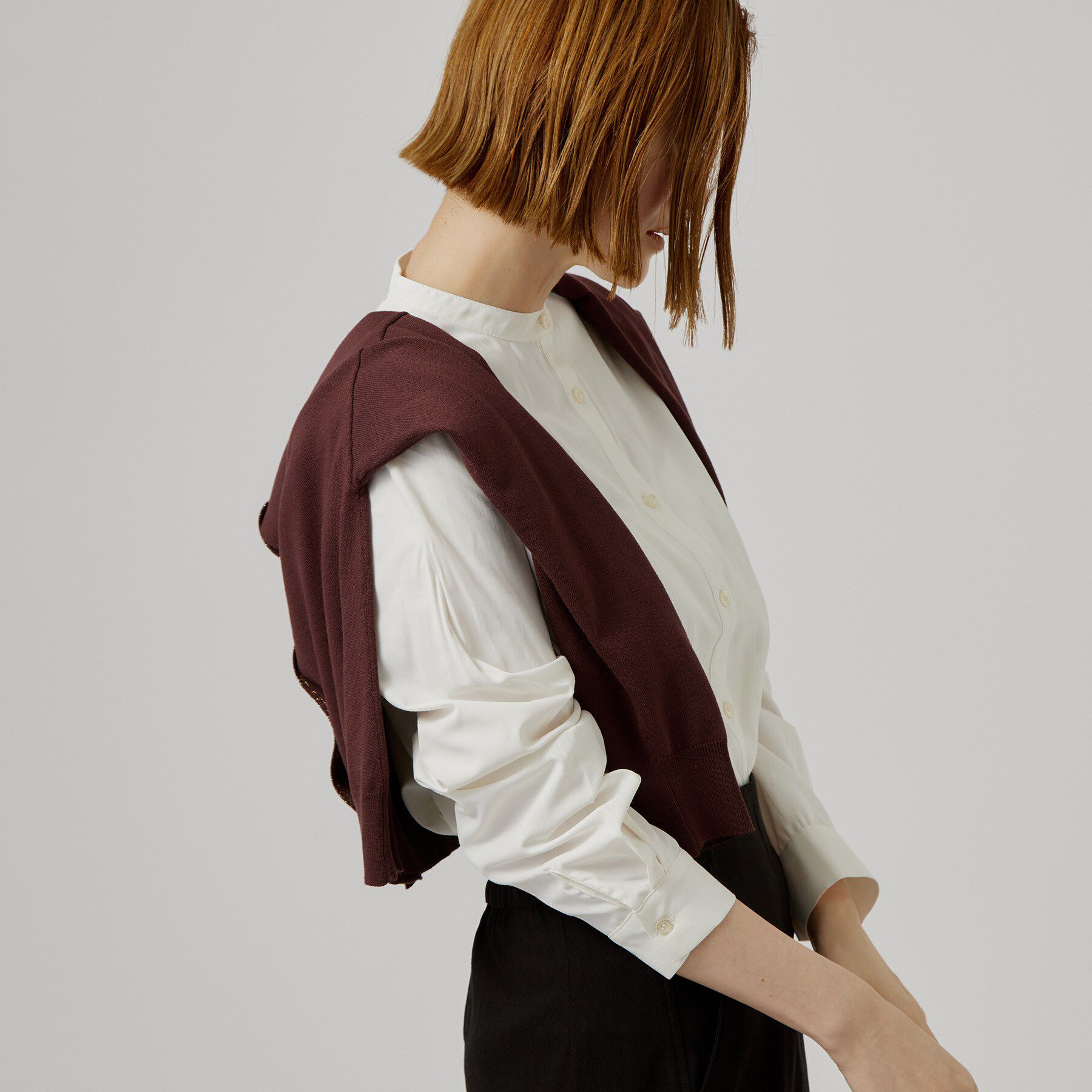 grove「【時短・着回し】ニットベスト&times;シャツSET」|その他|