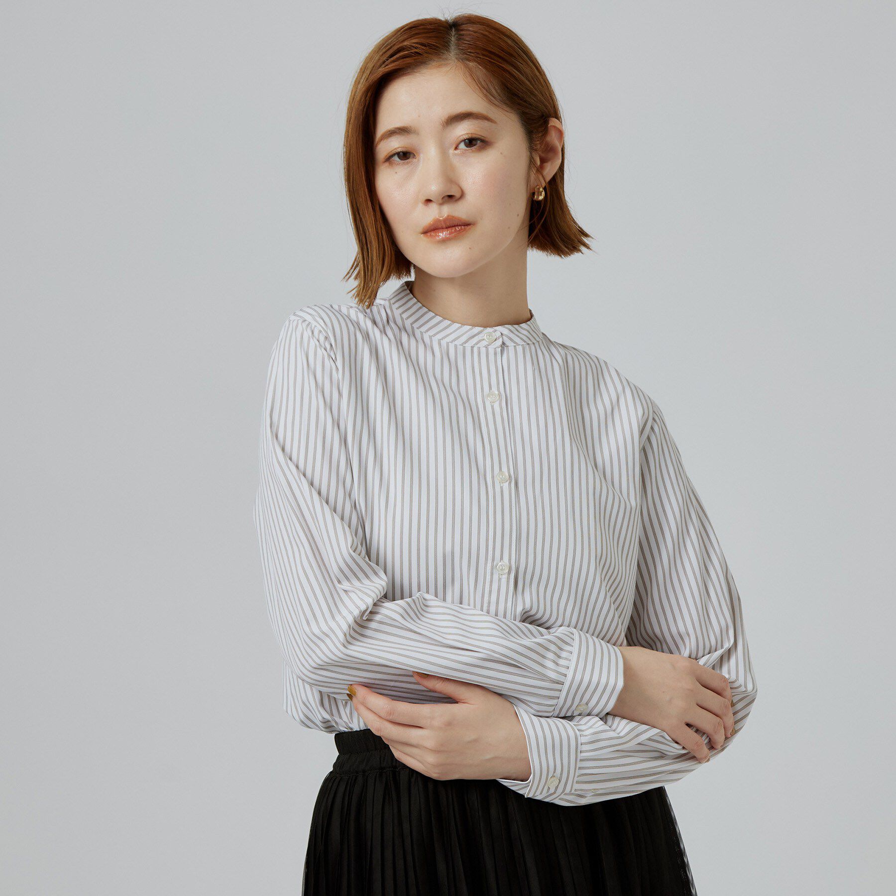 grove「【時短・着回し】ニットベスト&times;シャツSET」|その他|