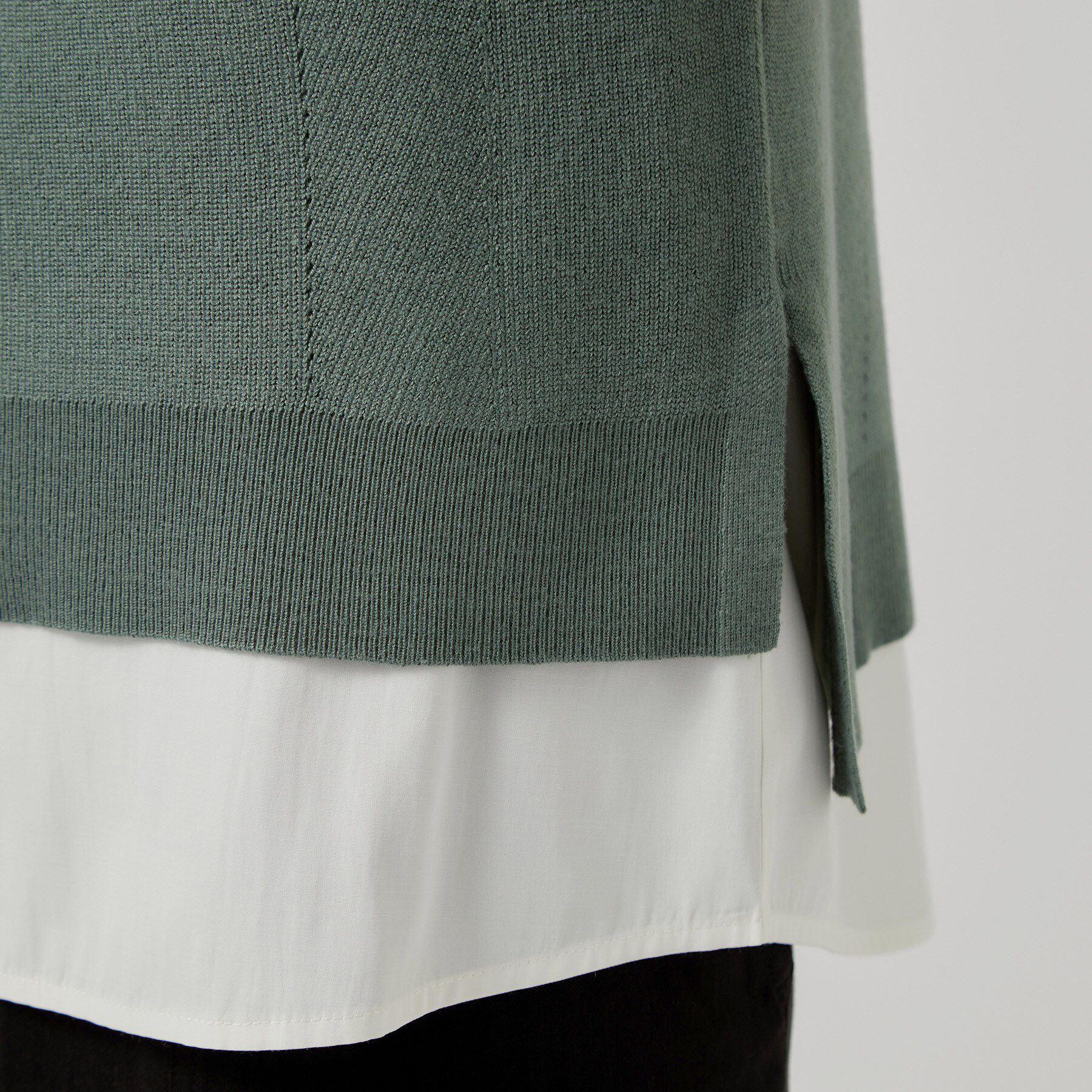 grove「【時短・着回し】ニットベスト&times;シャツSET」|その他|