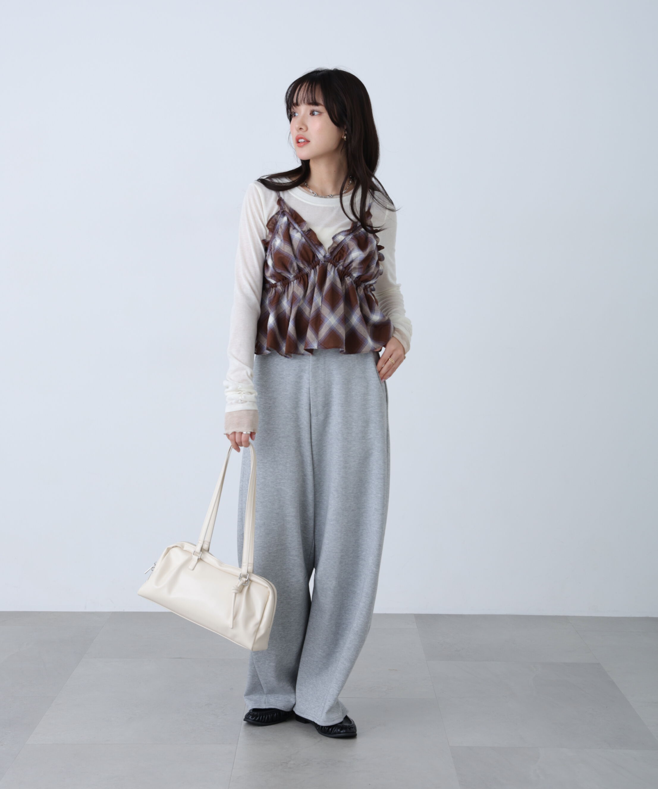  「〈MFM〉バイアスチェックビスチェ」|シャツ・ブラウス|