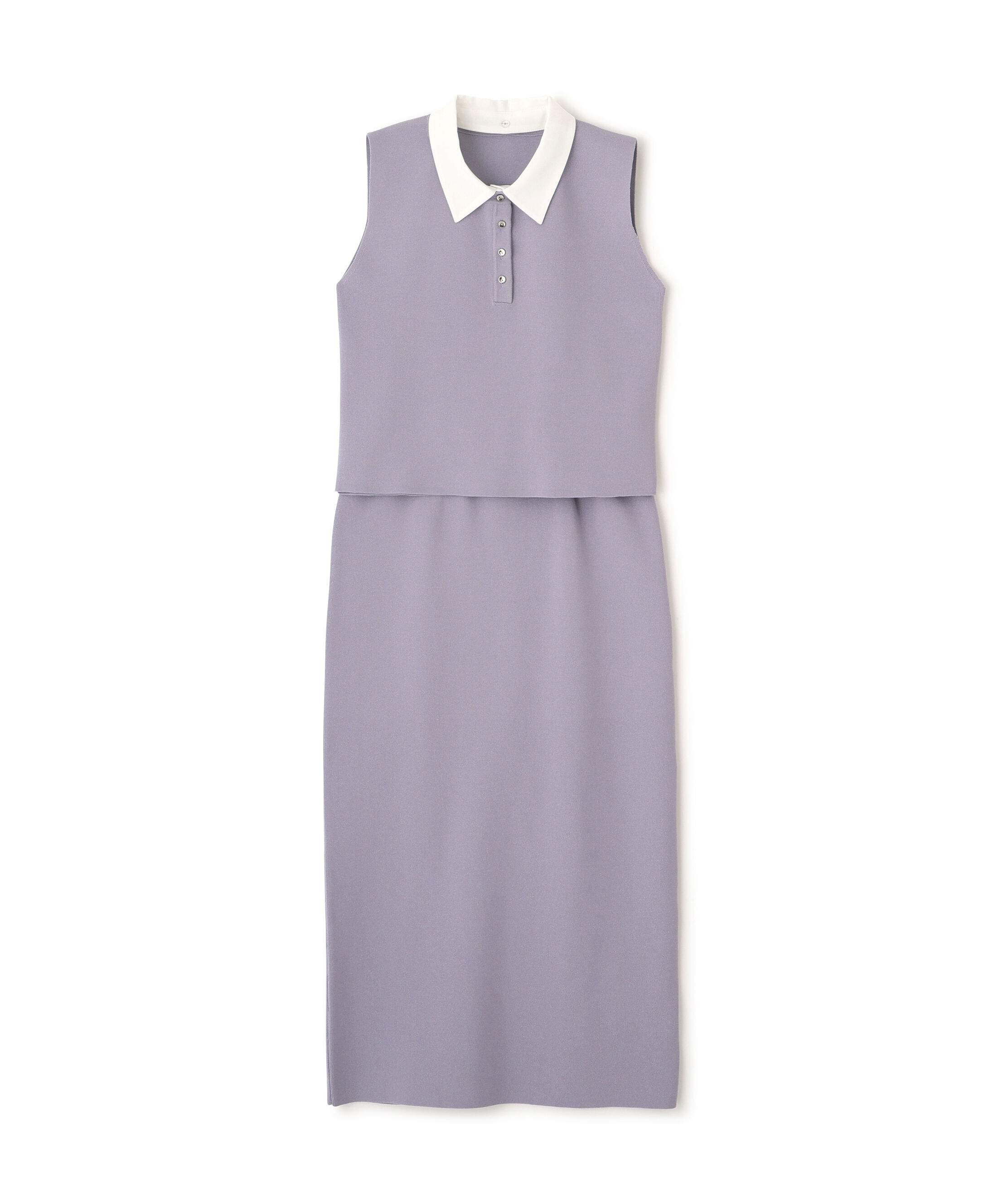 PROPORTION BODY DRESSING「＜青島心さん着用＞衿ドッキングニットセットアップ」|ワンピース|