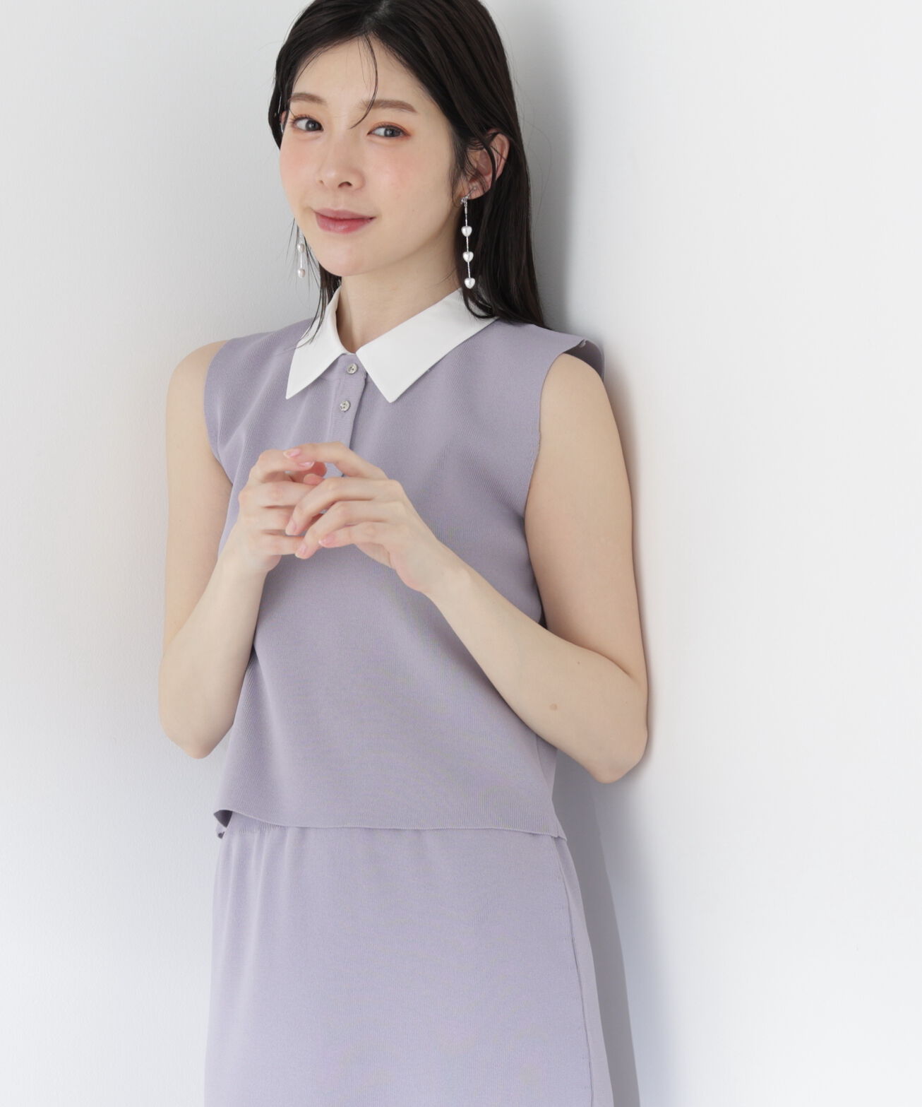 PROPORTION BODY DRESSING「＜青島心さん着用＞衿ドッキングニットセットアップ」|ワンピース|