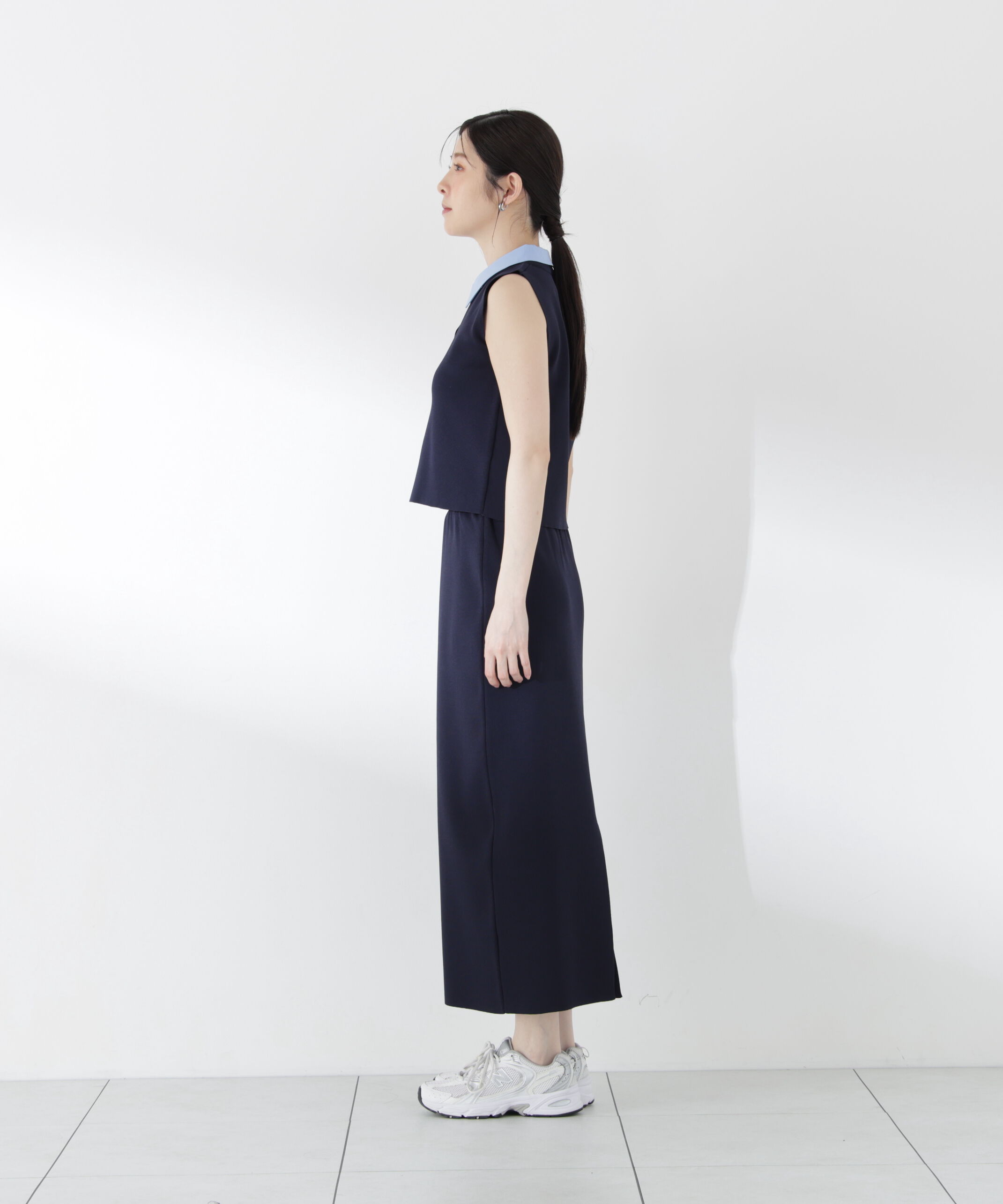 PROPORTION BODY DRESSING「＜青島心さん着用＞衿ドッキングニットセットアップ」|ワンピース|