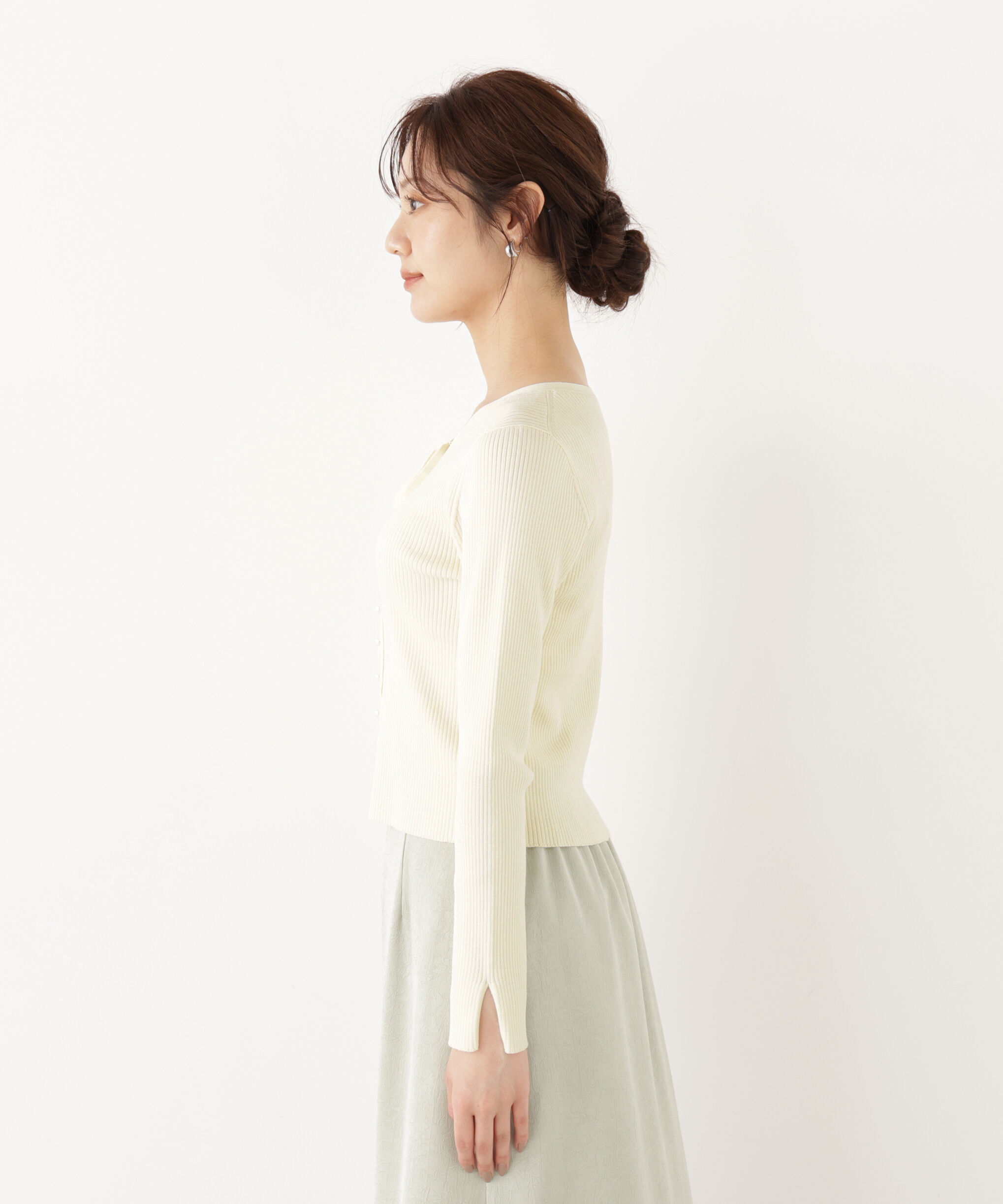 PROPORTION BODY DRESSING「パール付きリボンニット」|ニット・セーター|