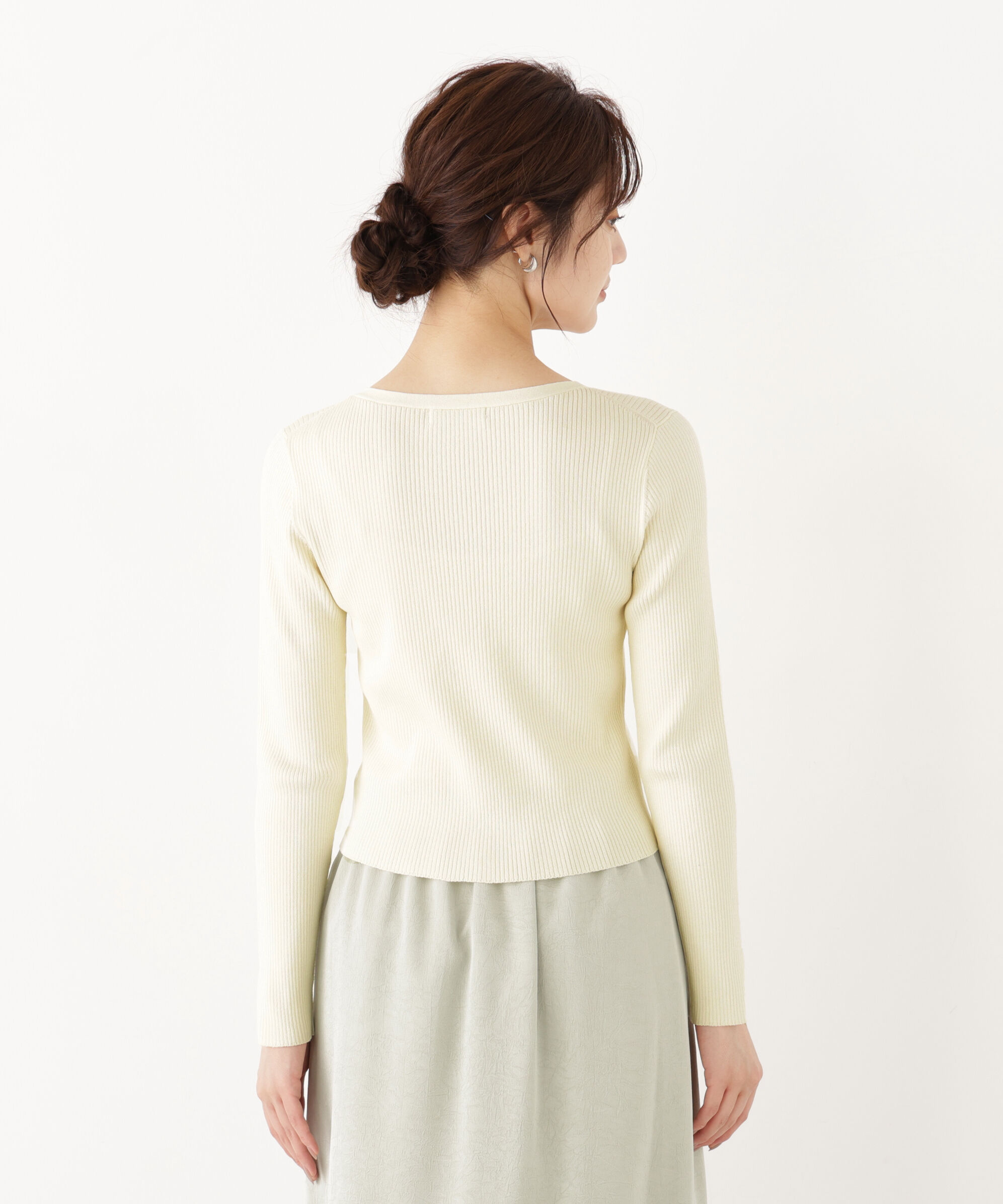 PROPORTION BODY DRESSING「パール付きリボンニット」|ニット・セーター|