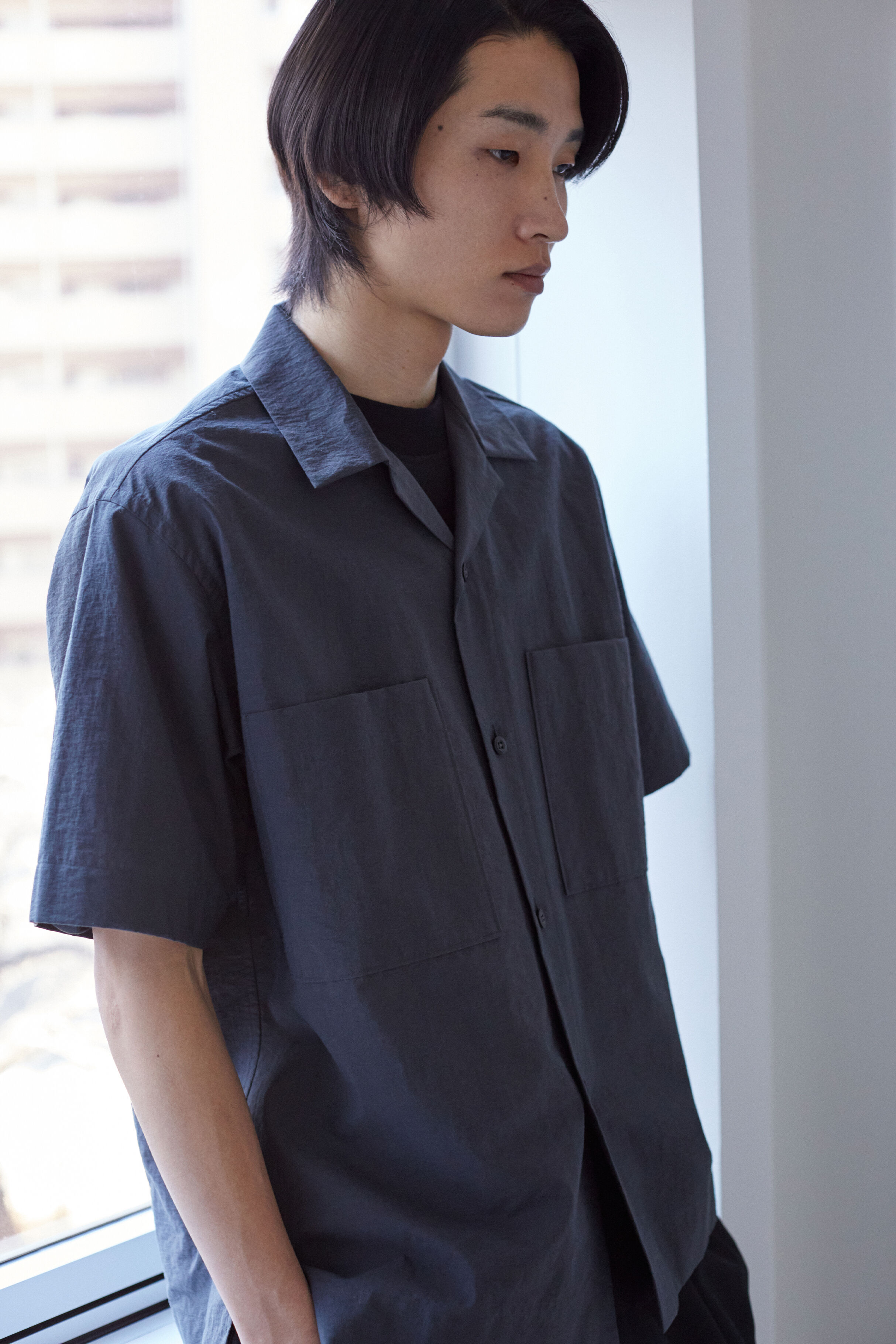 YLEVE 「YLEVE / COTTON NYLON WASHER SHIRT」|シャツ・ブラウス|