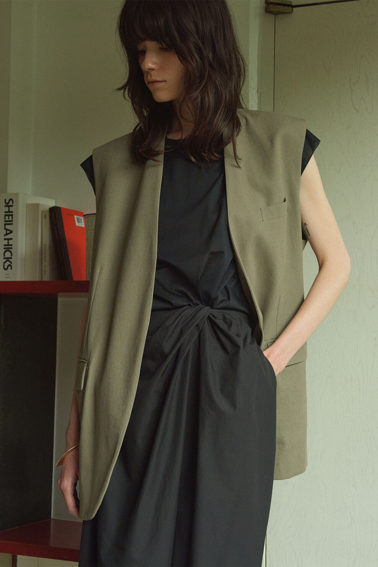 YLEVE 「YLEVE / FINX COTTON WEATHER TWIST SK」|スカート|