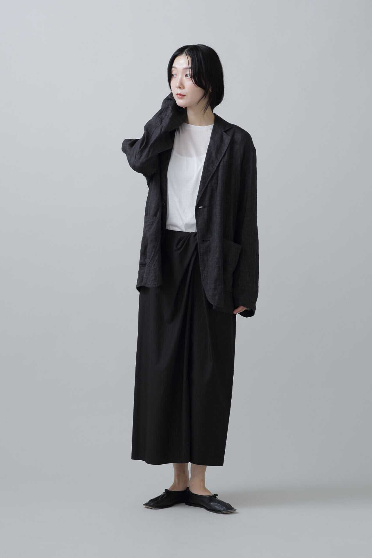 YLEVE 「YLEVE / FINX COTTON WEATHER TWIST SK」|スカート|