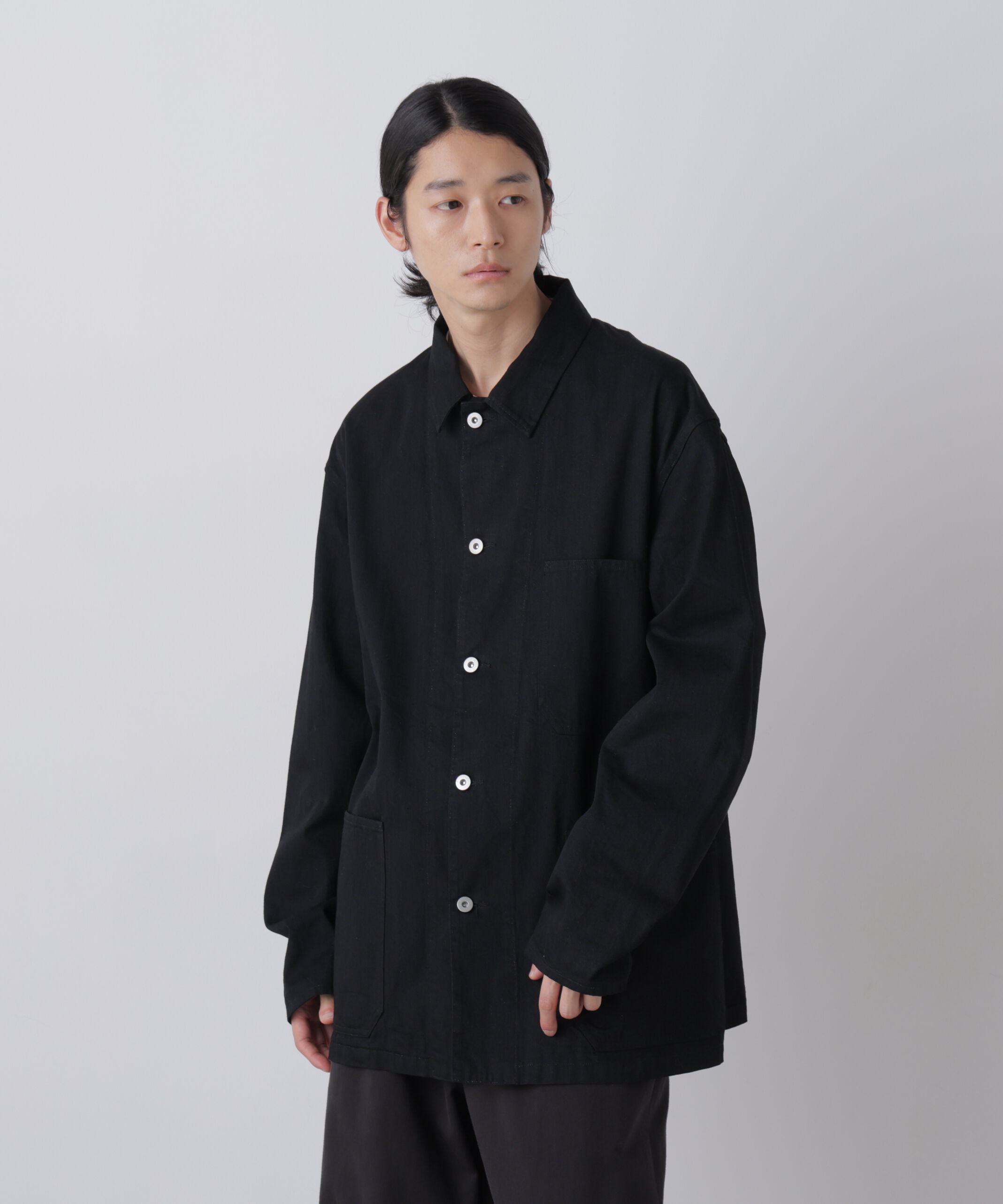 YLEVE 「Ｙ /  [UNISEX] ORGANIC COTTON LIGHT DENIM COVERALL JACKET」|ブルゾン・スタジャン|
