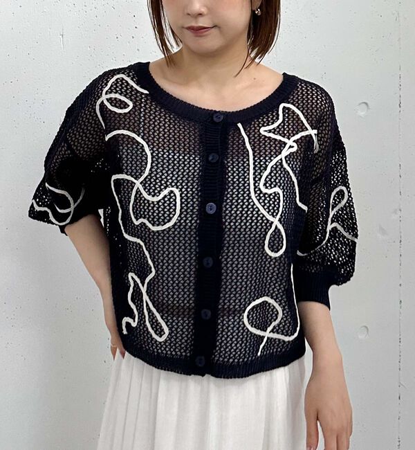 archives「２ＷＡＹコード刺繍ライトニットカーディガン」|カーディガン|