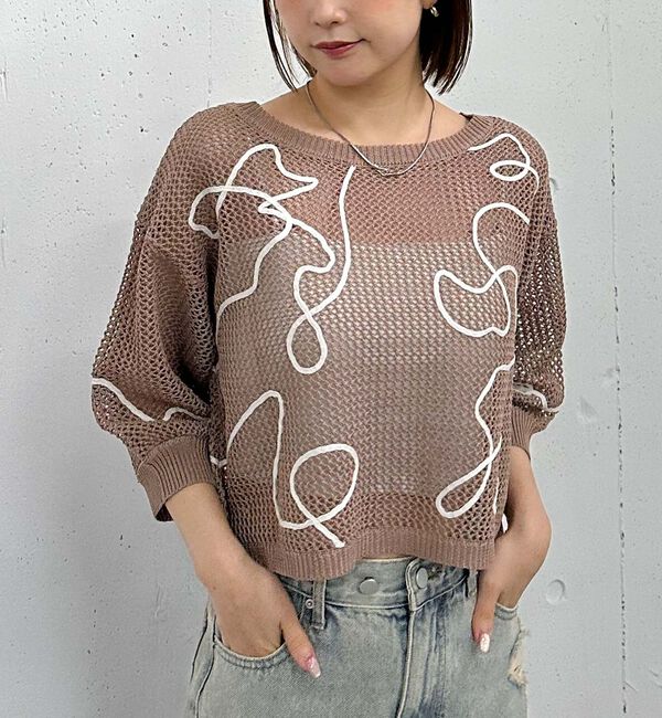 archives「２ＷＡＹコード刺繍ライトニットカーディガン」|カーディガン|MOCHA