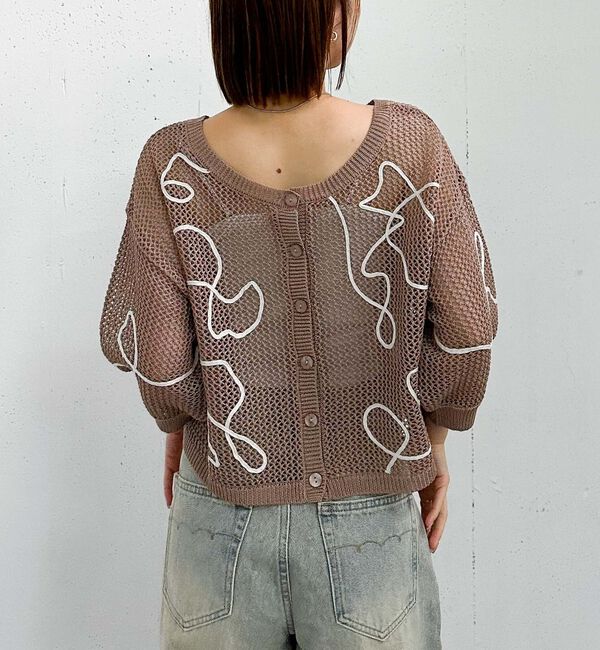 archives「２ＷＡＹコード刺繍ライトニットカーディガン」|カーディガン|
