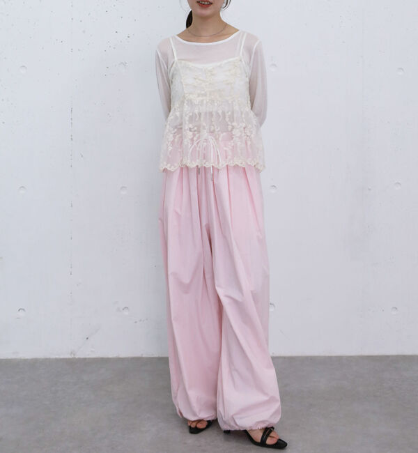 archives「刺?レースペプラムビスチェ&times;シアーカットＴＯＰＳ」|カーディガン|