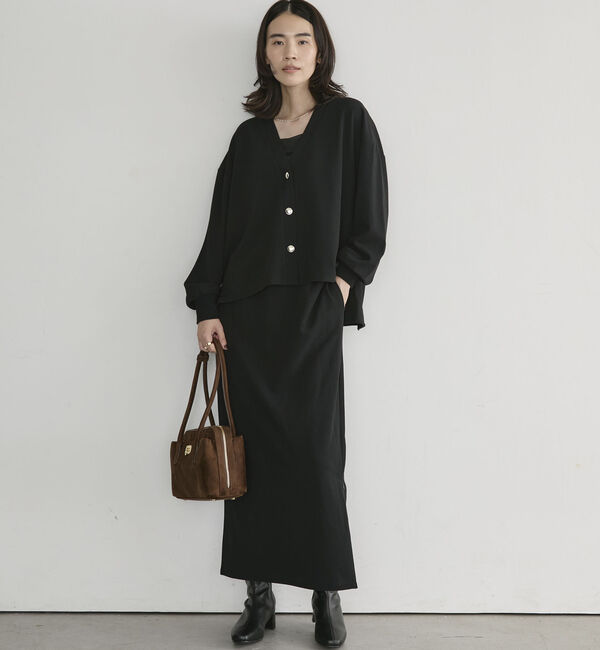 Doux archives「カットジョーゼットサイドＺＩＰスカート」|スカート|