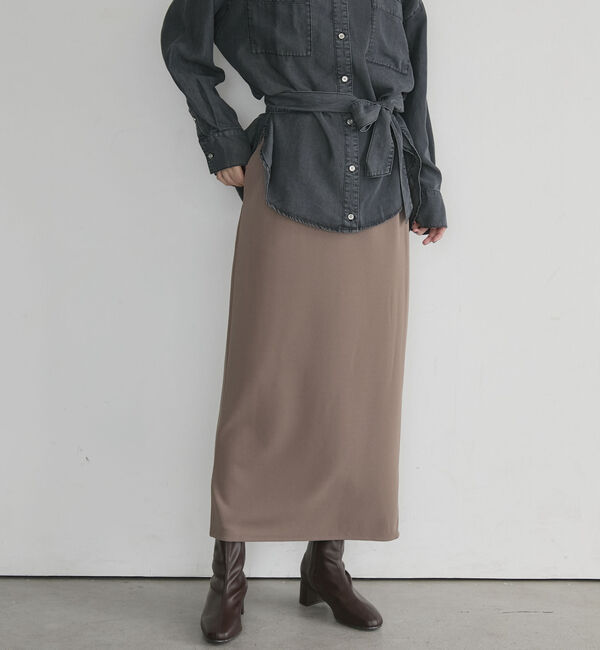 Doux archives「カットジョーゼットサイドＺＩＰスカート」|スカート|