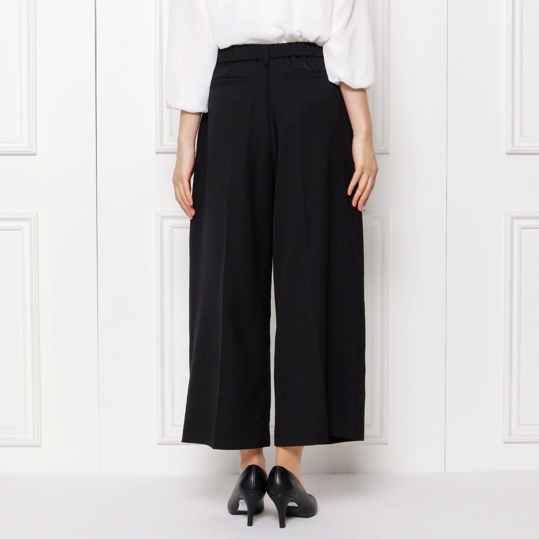 SHOO･LA･RUE「【S-5L/洗濯機可/2WAYストレッチ】ダブルクロスワイドパンツ」|その他|