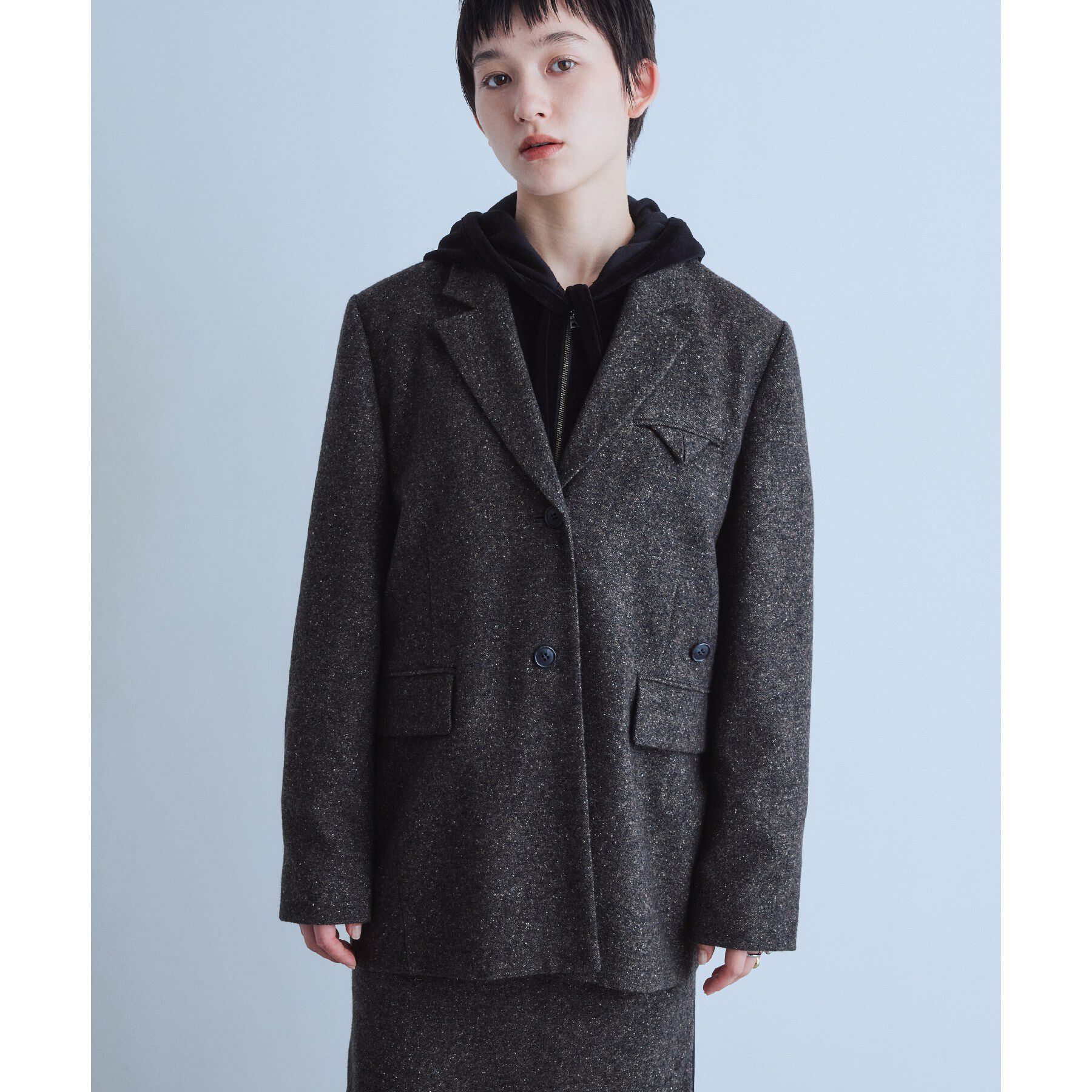 CODE A「soft nep convertible jacket」|テーラードジャケット|